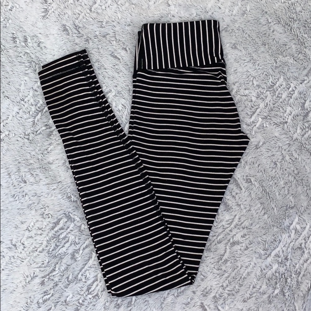 Lulu Lemon Striped Leggings